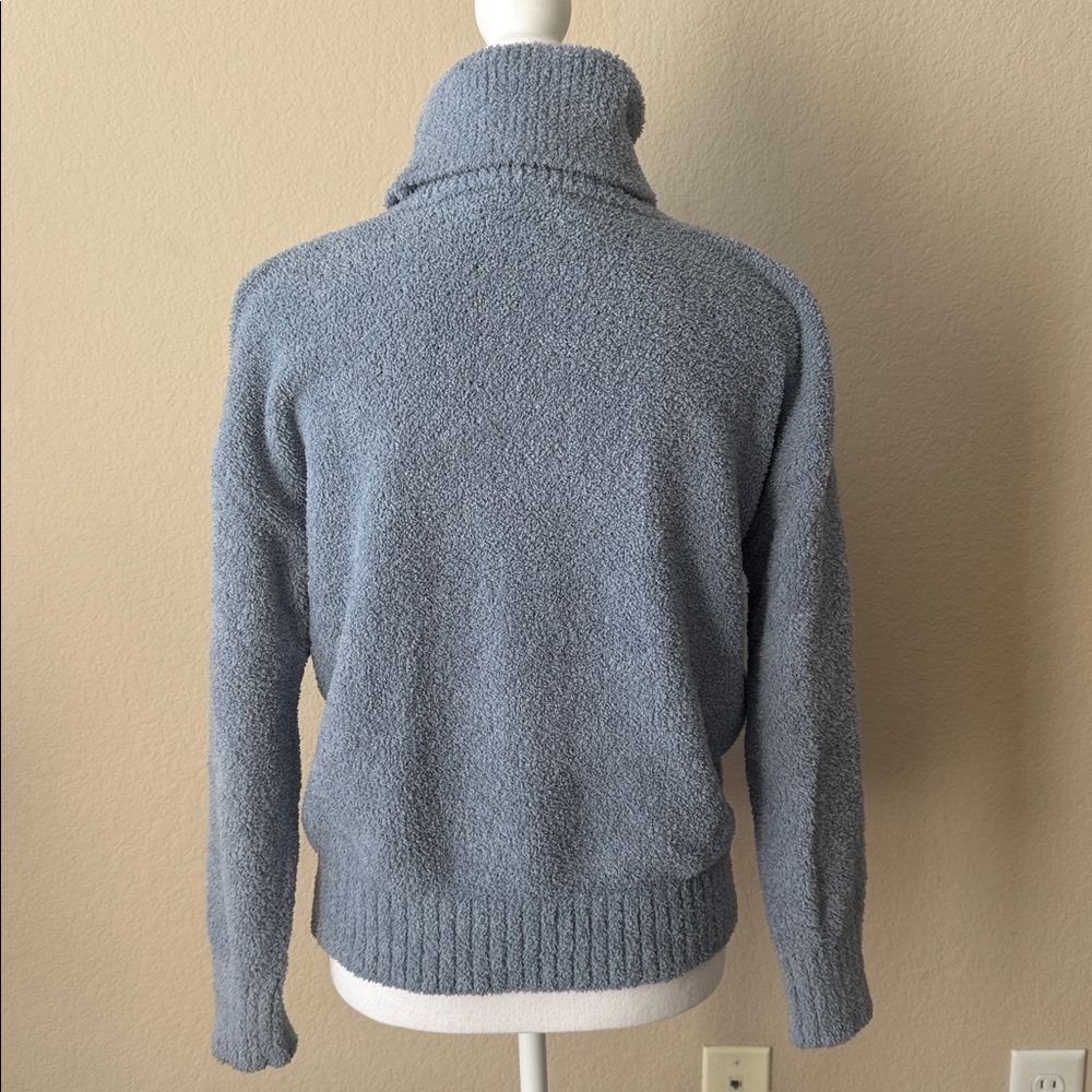 Pink Republic Cozy Blue Turtleneck Sweater - Picture 3 of 4